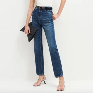 NEW Reformation Cynthia High Rise Straight Jeans in Lanier Size 4